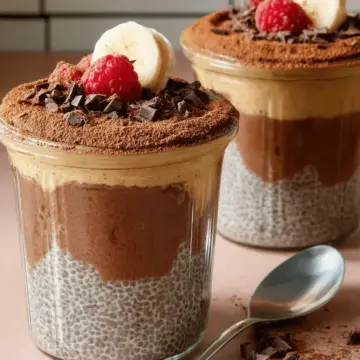 High-Protein Peanut Butter & Chocolate Chia Pudding