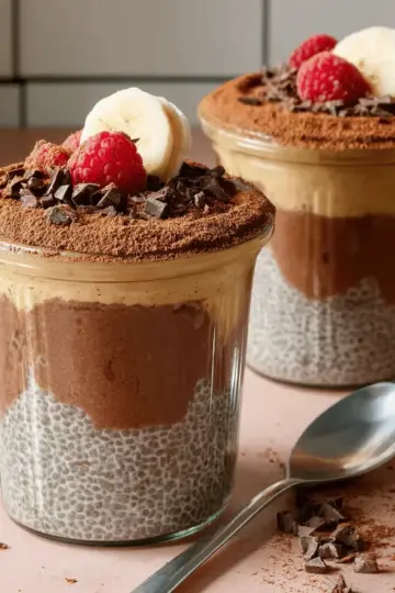 High-Protein Peanut Butter & Chocolate Chia Pudding