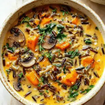 Cozy Autumn Wild Rice Soup