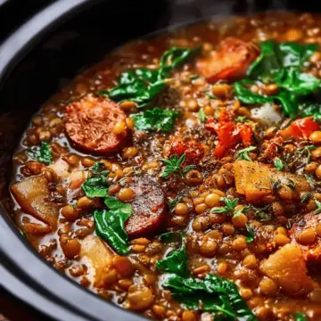 Recipe: Slow Cooker Sausage and Lentil Stew
