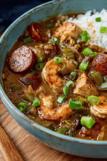 Cajun Gumbo With Chicken and Andouille Sausage Recipe