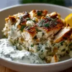 Dump-and-Bake Chicken Tzatziki Casserole