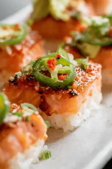 Crispy Rice Spicy Salmon