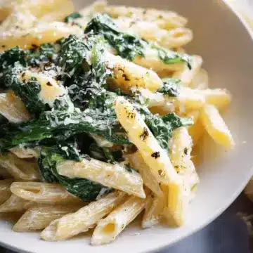 Pasta with Spinach, easy & quick!