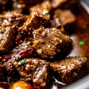 Slow Cooker Garlic Butter Beef Bites