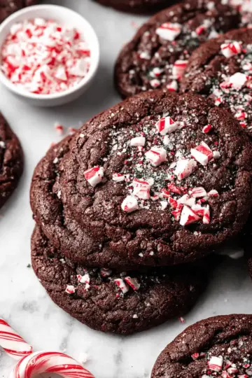 Double Chocolate Peppermint Cookies