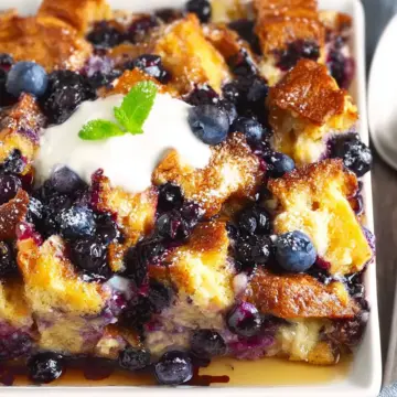 Baked Blueberry French Toast Casserole