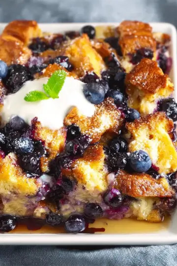 Baked Blueberry French Toast Casserole