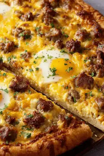 Sausage Breakfast Pizza