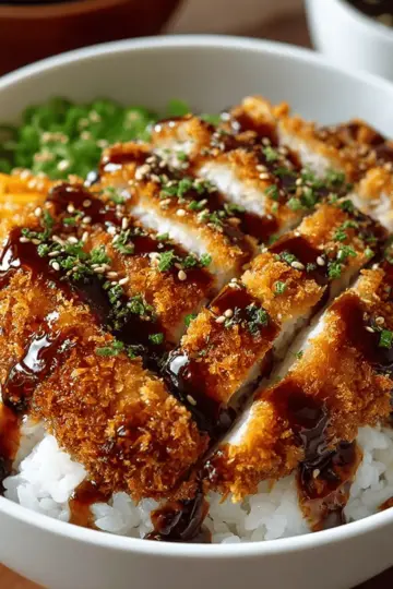 Japanese Katsu Bowls with Tonkatsu Sauce