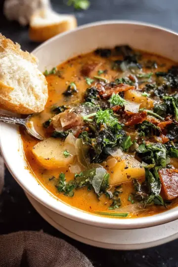 Smoky Potato and Kale Soup.