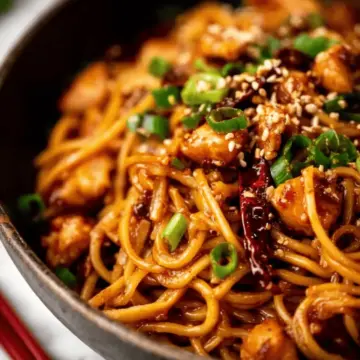 Kung Pao Chicken Noodles