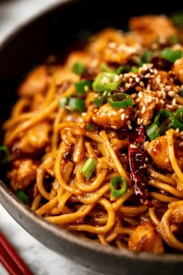 Kung Pao Chicken Noodles