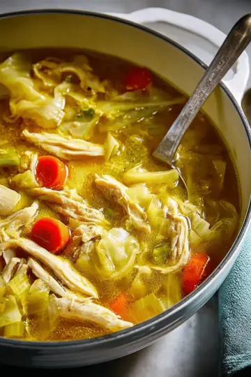 Curried Chicken & Cabbage Soup