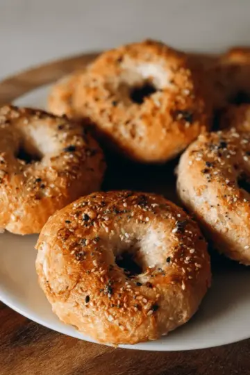 Easy Three Ingredient Protein Bagels (Gluten Free Option)