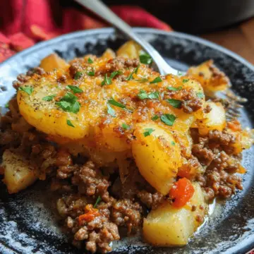Hobo Casserole Rustic Ground Beef and Potato Bake