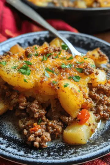 Hobo Casserole Rustic Ground Beef and Potato Bake