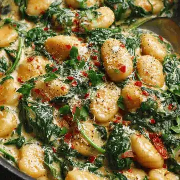 Creamy Spinach Gnocchi (20-Minute, One-Pan Meal)