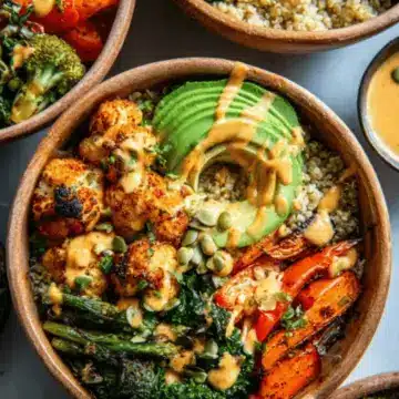Roasted Veggie Glow Bowls