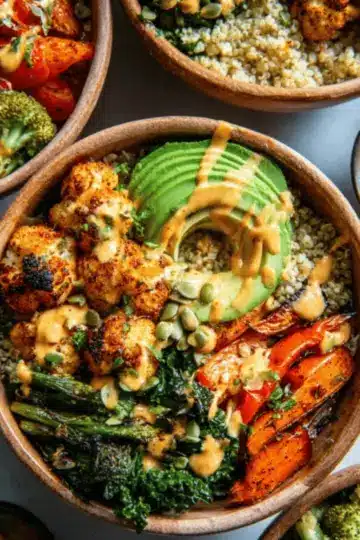 Roasted Veggie Glow Bowls