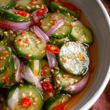 Quick Asian Pickled Cucumbers