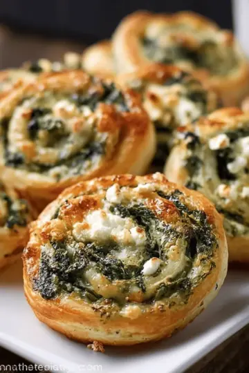 Spinach Feta Pinwheels