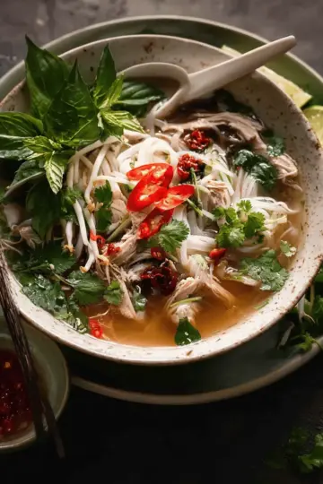 Vietnamese Chicken Pho soup (Pho Ga)