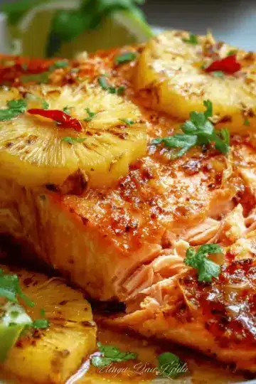 Baked Pineapple Salmon