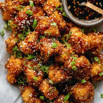 Sticky Sesame Cauliflower Wings
