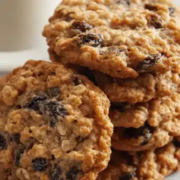 Soft & Chewy Oatmeal Raisin Cookies
