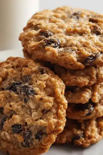 Soft & Chewy Oatmeal Raisin Cookies