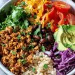 Easy Healthy Taco Rice Bowl