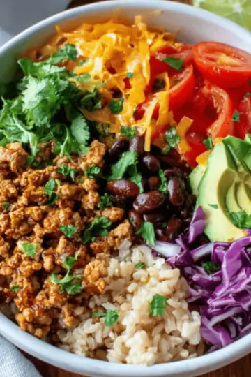 Easy Healthy Taco Rice Bowl