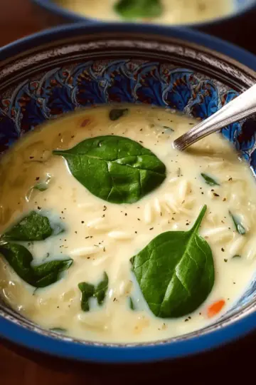 Easy Avgolemono Soup With Orzo