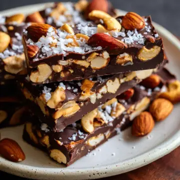 Dark Chocolate and Sea Salt Nut Bars
