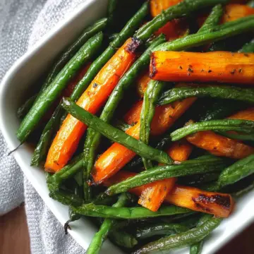 Roasted Green Beans and Carrots