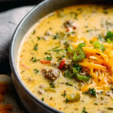 Award Winning Cheeseburger Soup