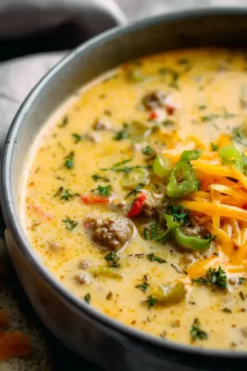 Award Winning Cheeseburger Soup