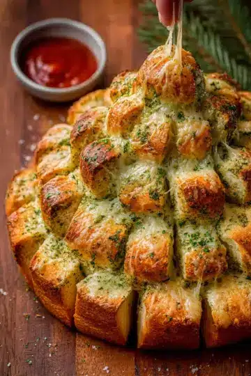 Christmas Tree Pull-Apart Bread