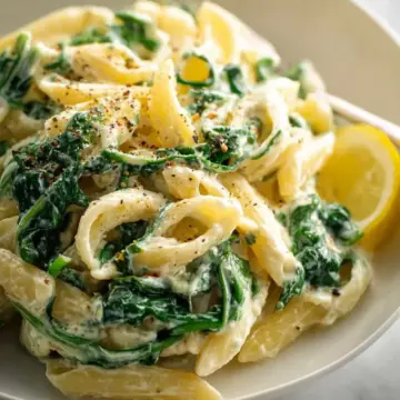 EASY LEMON RICOTTA PASTA & SPINACH