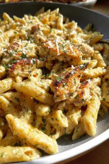 Garlic Parmesan Chicken and Pasta (One-Pan)