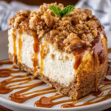 Apple Crisp Cheesecake