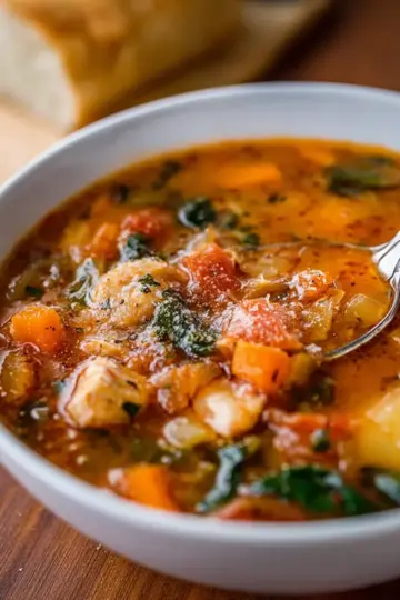 Italian Chicken and Autumn Veggie Soup