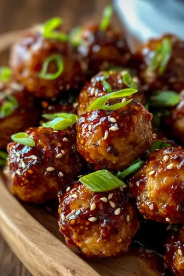Asian Glazed Turkey Meatballs