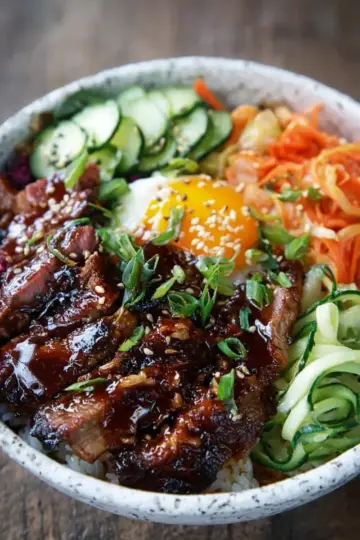 Korean BBQ Steak Rice Bowls