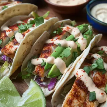 Spicy Mayo Fish Tacos Recipe