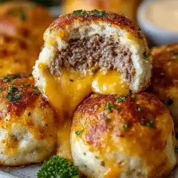 Garlic Parmesan Cheeseburger Bombs Recipe