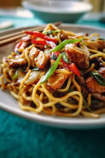 Easy chicken chow mein