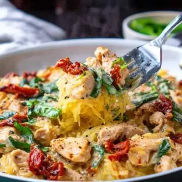 Tuscan Chicken Spaghetti Squash