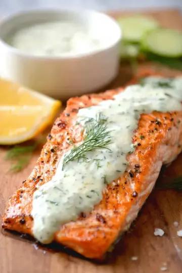 Creamy Dill Sauce for Salmon or Trout